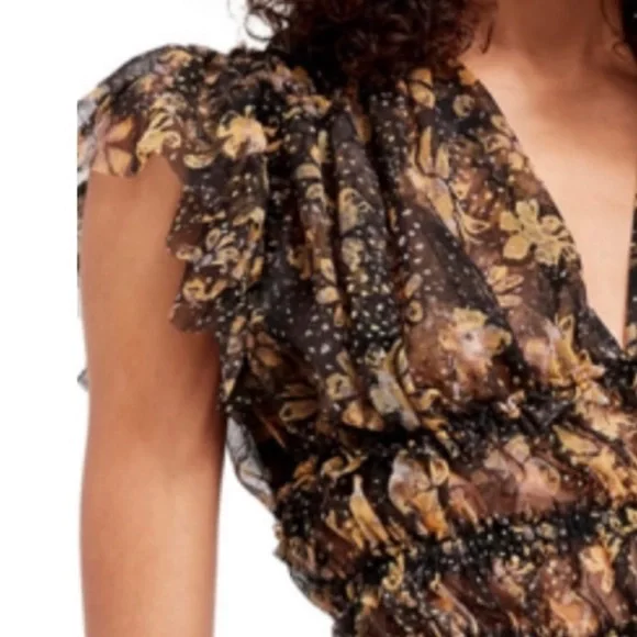 Free People Making Me Smile Print Top - Picture 3 of 11